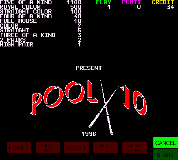Pool 10 (Italian, set 1)